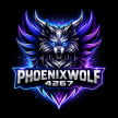 wolf logo neon